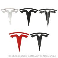 【hot】☄  Car Front Hood Cover Emblem Sticker Decorations for Tesla Logo Model3 ModelY Rear Badge Accessories