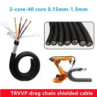 [HOT ZHKKZZLWWG 510] 20/18/22AWG 2 20 Cores Towline Shielded Cable 1M PVC ลวดยืดหยุ่น TRVVP ความต้านทานการดัดลวดทองแดงทนต่อการกัดกร่อน