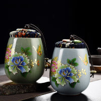 1PCS storage tank teapot canned ceramics oolong tea travel Tea Boxes Chinese porcelain Portable tea caddy coffee canister