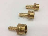 free shipping copper fitting 6mm/ 8mm/10mm/12mm Hose Barb x 3/8 inch male BSP Brass Barbed Fitting Coupler Connector Adapter