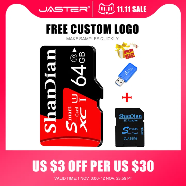 Smart SD 128GB 32GB 64GB Class 10 Smart SD Card SDTF Flash Card Memory