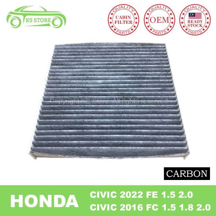 Honda Civic 2022 FE 1.5 2.0 RS 2016 FC 1.5 1.8 Cabin Air Filter Active