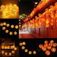 [COD] Cross-border Pumpkin Lantern String Face Garden Decoration