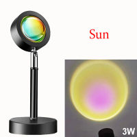 Sunset Rainbow Projector Night Light USB Bedside Table Lamp Gift Light Bedroom Bar Room LED Atmosphere Light Night night shot