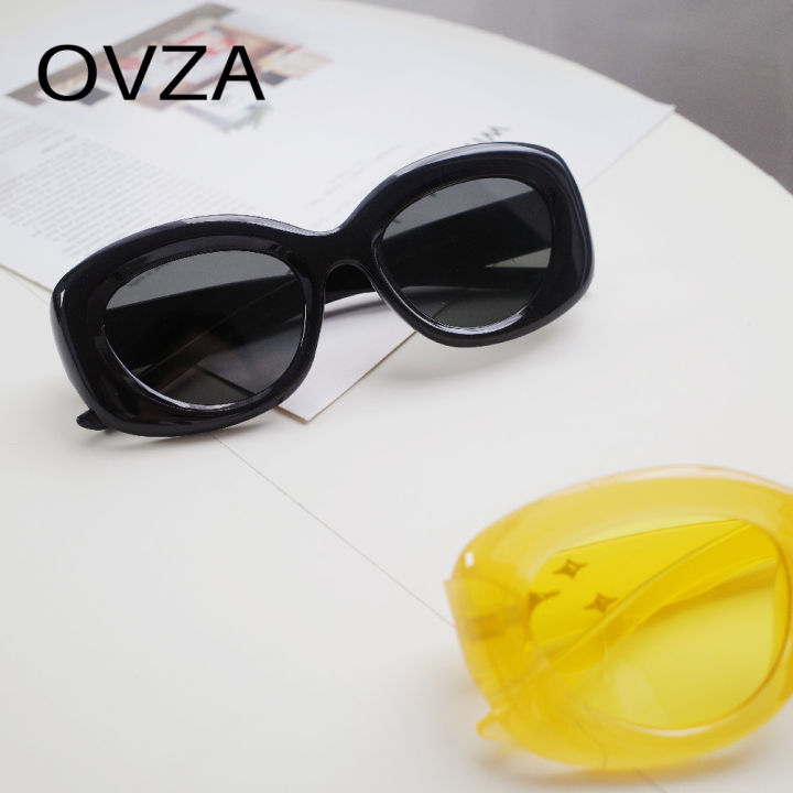 ovza-แว่นตาวินเทจเรโทรออกแบบแบรนด์แว่นตารูปวงรีขนาดใหญ่สำหรับผู้ชาย-s4010ป้องกันรังสียูวี