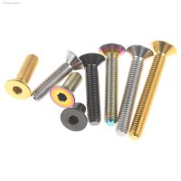 ♦♣ Xingxi Titanium Ti Bolt M6X10 15 20 25 30 35 40 45mm Allen Key Flat Countersunk Head Brake Disc Screw For Bicycle Car