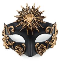 【CC】 Roman Steampunk Phantom Masquerade Plastic Half Face Men Punk Props