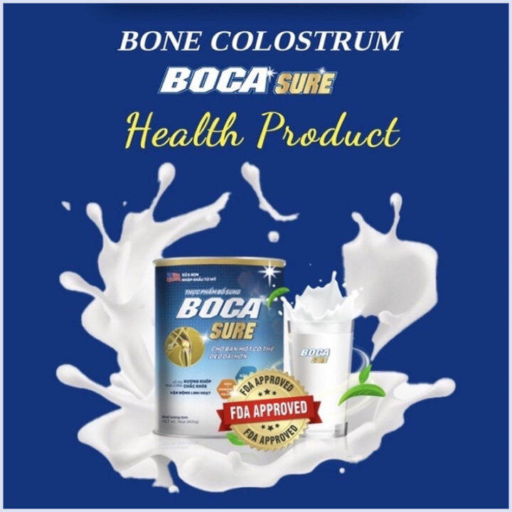 Beautiflies Bocasure Colostrum Milk 400G for Strong Bones Joint Pain Flexible Movement