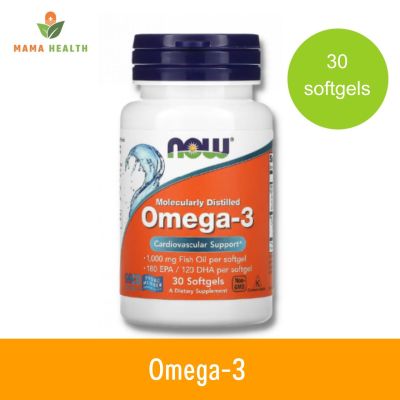 [Exp2025]  NOW Foods โอเมก้า3 Omega-3, 180 EPA / 120 DHA, 30 Softgels