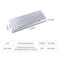 Full Spectrum Panel LED Grow Light Phyto Lamp AC85~265V 25W Greenhouse Hydro Grow Lamp for Aquarium Indoor Plants Flower Growth