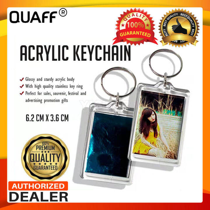 Acrylic Keychain Rectangle Size 6.2cm x 3.6cm (100pcs/pack) Photo