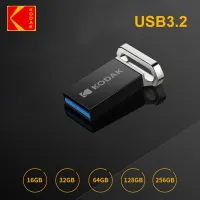 KODAK USB3.2 Pendrive ดั้งเดิม K113แฟลช USB โลหะแฟลชไดรฟ์ USB มินิไดรฟ์ปากการูปกุญแจความเร็วสูง140เมกะไบต์/วินาที32GB 64GB 128GB สำหรับแล็ปท็อปรถยนต์