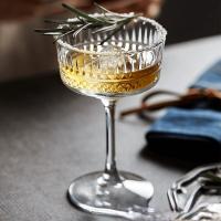 260ml Martini Glass Engraved Stripes Champagne Cocktail Glass Cup Home Bar Wine Glass Night Club Party Wedding Goblet Drinkware