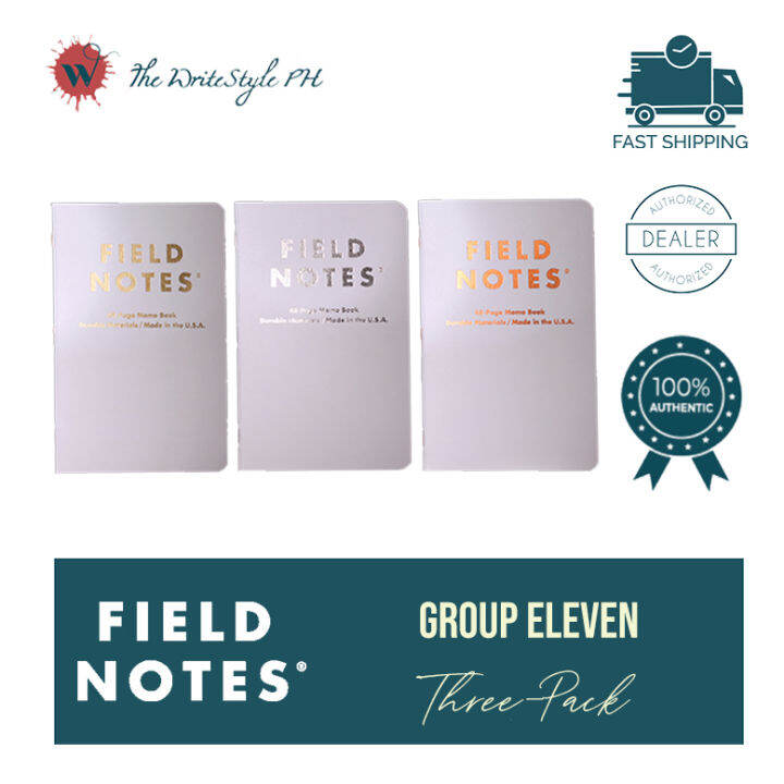 Field Notes Group Eleven Notebooks (3Pack) Lazada PH