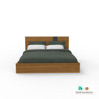 Inhome Furniture เตียงนอน 6 ฟุต รุ่น BE-1845-HW-GP  W190xD205xH98 cm.