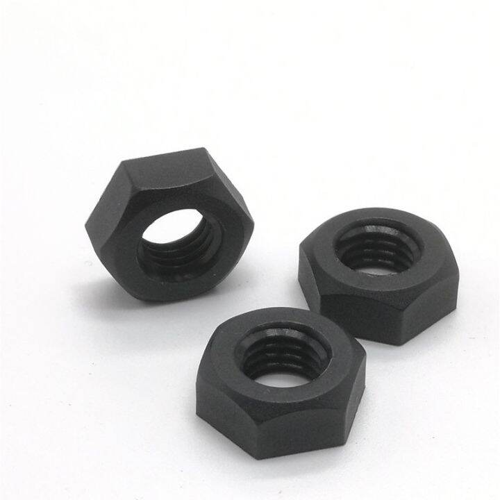 10-50pcs-m2-m3-m4-m5-m6-m8-m10-m12-din934-black-or-white-nylon-plastic-insulation-metric-threaded-hex-hexagon-nut-for-bolt-screw