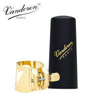 France Vandoren LC07P Optimum Ligature and Plastic Cap for Alto Saxophone Gilded with 3 Interchangeable Pressure Plates