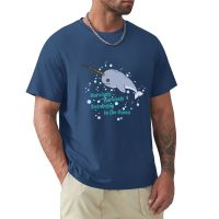 เสื้อยืดวินเทจ Berenang Di Laut Kaus Antik Narwhals