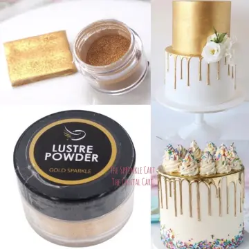 Edible Rose Gold Luster Dust and Gold or Silver for Cake