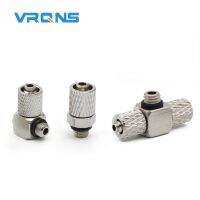 5Pcs Straight Elbow Mini Micro Trachea Quick Joint M3 M4 M5 M6 Thread Pneumatic Tube Fitting Quick Coupling 3mm 4mm 6mm