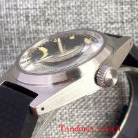 38มม. Tandorio Brushed Case PT5000 Luminous Sapphire Glass อัตโนมัตินาฬิกาผู้ชายสีน้ำตาลสีดำ California Dial 200M วาฟเฟิล Strathop