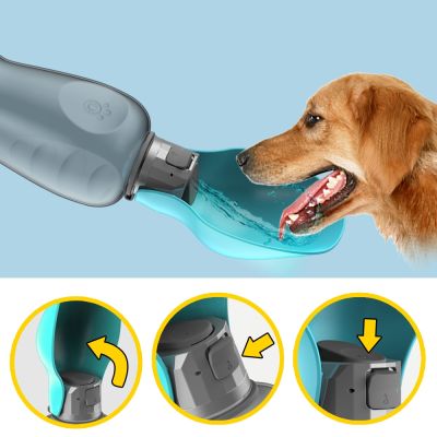 Large Dogs Water Bottle Portable High Capacity Leakproof Pet Foldable Drinking Bowl Golden Retriever Outdoor Walking Supplies