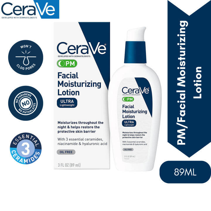 [OFFICIAL AUTHENTIC] CeraVe PM Facial Moisturizing Lotion Night Cream