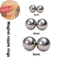 1 Pair Magnetic Nipple Piercing for Women Balls Fake Piercing Earrings Labret Sexy Body Piercing Jewelry Fake Septum Piercing