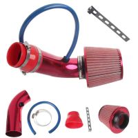 Hot New 1 set of 76mm 3 quot; car air conditioning open conical air intake pipe kit filter tube system universal chrome 3 quot; air inlet