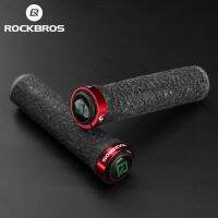 ROCKBROS 2pcs/1 Pair Bicycle Grips MTB Grip Lock Bar End Rubber Aluminum Alloy Bilateral Unilateral Locked Grip Bike Accessories Handlebars