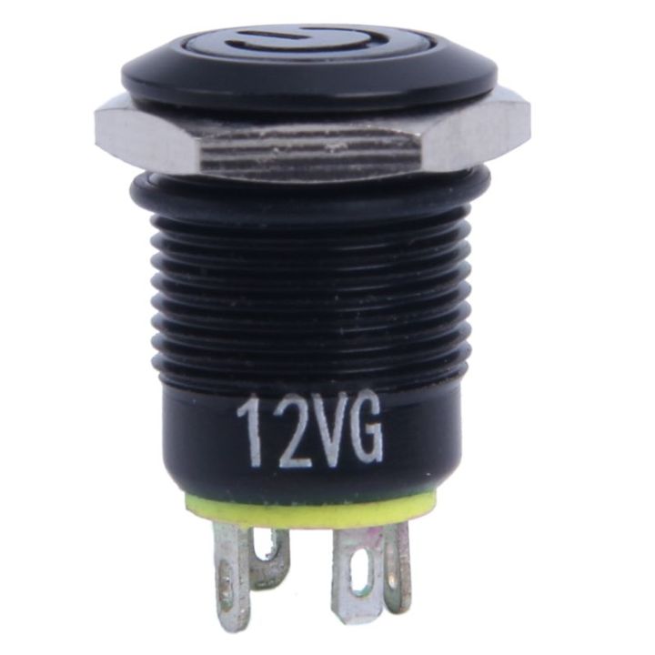 12v-2a-9-5mm-led-metal-cap-power-momentary-push-button-switch-car-diy-modified