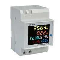 1 PCS Din Rail Digital Electric Meter KWH Electric Energy Frequency Meter AC40-300V