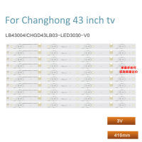 แถบไฟแบคไลท์ Led 10ชิ้น/เซ็ตสำหรับ43N1 43D3700I UD43D6000I 43M1 43S LB-M430F14 1แถบไฟของ Changhong