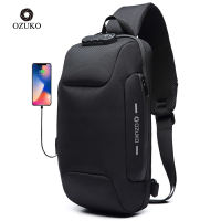 OZUKO Multifunction Crossbody Bag for Men Anti-theft Shoulder Messenger Bags Male Waterproof Short Trip Chest Bag Pack Hot