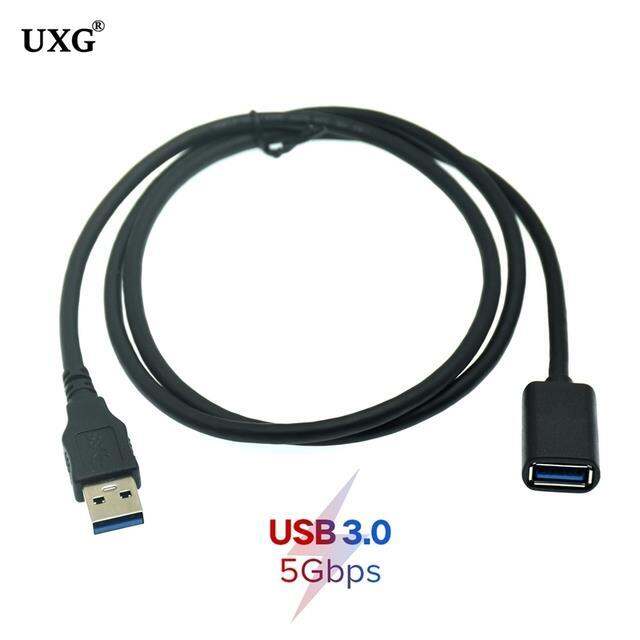 ยืดหยุ่น-มาตรฐาน5gbps-ความเร็วสูง-usb-3-0สายเคเบิลต่อขยายชายกับหญิง0-3ม-สีน้ำเงิน30ซม-1ft