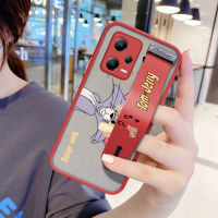 เคสโทรศัพท์มือถือเคสสำหรับ Xiaomi Redmi Note 12 5G Xiaomi Poco X5 5G (มีสายรัดข้อมือ) เคสโทรศัพท์บางเฉียบปกป้องเลนส์เต็มรูปแบบกันกระแทก