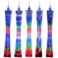 64-Story 1M 1.7M Guangzhou Tower DIY ชุด STM32 ไมโครคอมพิวเตอร์ชิปเดี่ยว LED ชิ้นส่วนการผลิตอิเล็กทรอนิกส์