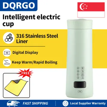 Portable Travel Electric Kettle Water Boiler Temperature Control Timer 400  ML