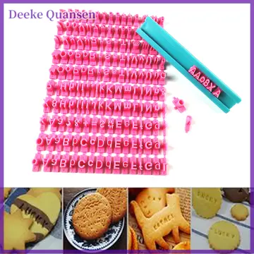 26 Alphabet Cake Molds Cakes Sugar Paste Letter Cookies Cutter Words Press  Stamp Baking Mold Embossing Mould for Home DIY Cake