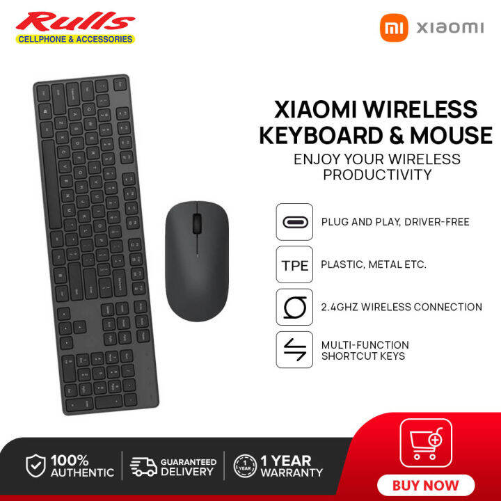 Xiaomi Wireless Keyboard and Mouse Combo Set 2.4GHz 104key Portable