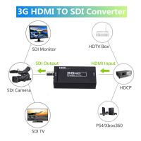 YGSFW ตัวแปลงสัญญาณ ตัวแปลง3G HDMI เป็น SDI HDMI ไปยัง SDI หัวแปลงสัญญาณ ตัวแปลงวิดีโอ HD 3G การติดตั้งอย่างรวดเร็ว เอาต์พุตการซิงโครไนซ์ภาพ อะแดปเตอร์3G HDMI เป็น SDI สำหรับ hdtv/ ทีวี/โปรเจคเตอร์/จอภาพ