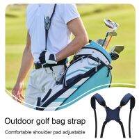 ：“{—— Double Shoulder Golf Bag Strap Padded Adjustable Reusable Backpack Carrying Bags Thick Comfortable Straps Sports Replaceable