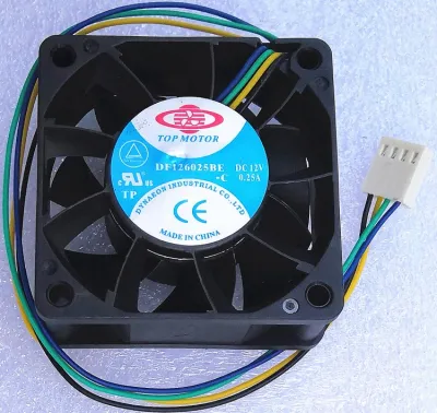 1pcs New DF126025BE DF126025BL DF126025BU DC 12V for Top Motor 6CM Dual Ball Bearing 60X25mm 60mm Cooling Fan