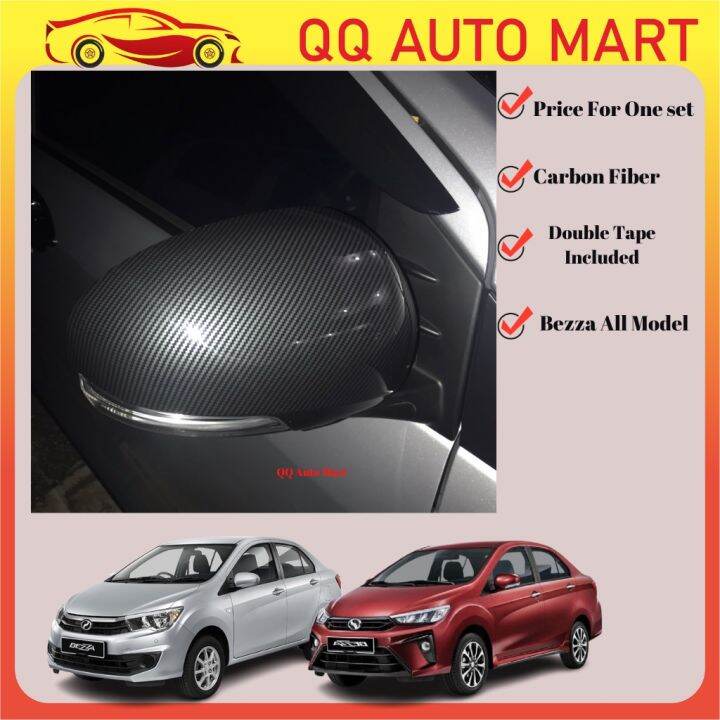 Perodua Bezza All Model Carbon Look Side Mirror Cover Lazada