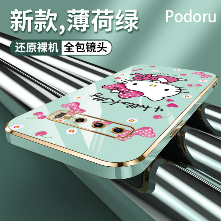 เคส-samsung-s10เรียบง่ายสุดหรูชุบทองเคสโทรศัพท์-hello-kitty-เคสซิลิโคน-tpu-นิ่ม