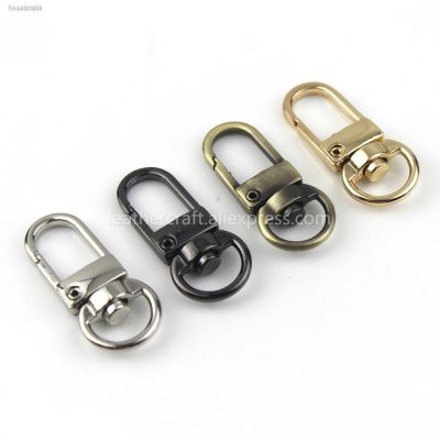 ○☼ Metal Swivel Eye Snap Hook Trigger Lobster Clasps Clips for Leather Craft Bag Strap Belt Webbing Keychain