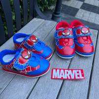 Marvel รองเท้าผ้าใบ รองเท้าเด็ก สไปเดอร์แมน Spiderman สีแดง สีน้ำเงิน  ลิขสิทธ์แท้ พร้อมส่ง