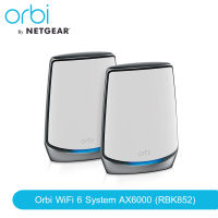 NETGEAR RBK852 Orbi Whole Home Tri-Band Mesh WiFi 6 System Router With 1 Satellite Extender ประกันศูนย์ไทย