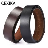 Genuine Leather Belt No Buckle for Automatic Buckle Plus Size 130 140 Cm 150cm Cowskin Cowhide Leather Belts Body Without Buckle Belts