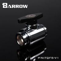 Barrow Tqfs V1สีดำ/สีเงิน/สีขาว G1/4มือจับขนาดเล็กวาล์วยางรถภายในคู่ด้ามพลาสติกตัวทองเหลือง